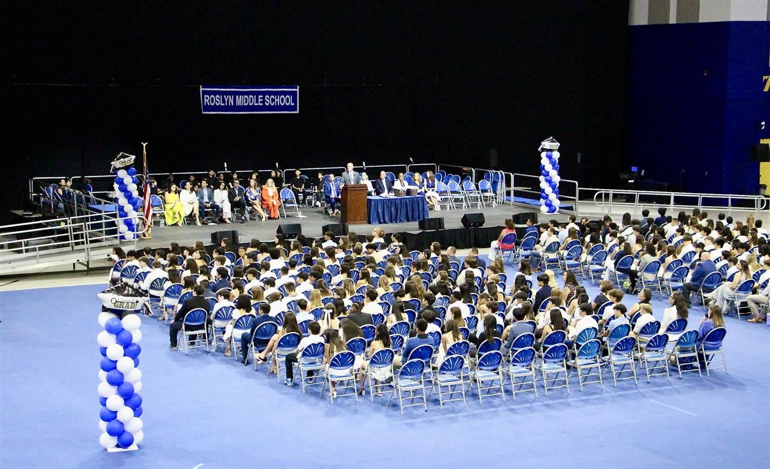 graduation wide shot